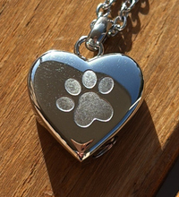 Carica l'immagine nel visualizzatore di Gallery, collier urne coeur patte