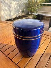 Carica l'immagine nel visualizzatore di Gallery, urne en métal bleu