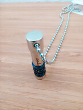 Carica l'immagine nel visualizzatore di Gallery, Urne Pendentif Cylindre Bleu - photo 2