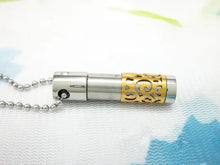 Carica l'immagine nel visualizzatore di Gallery, Urne Pendentif Cylindre Or - photo 3