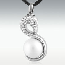 Carica l'immagine nel visualizzatore di Gallery, Ciondolo per ceneri Cigno Bianco