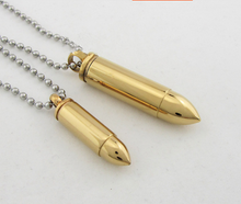 Carica l'immagine nel visualizzatore di Gallery, pendente funerario - proiettile dorato