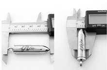 Carica l'immagine nel visualizzatore di Gallery, pendente funerario - proiettile con drago argentato