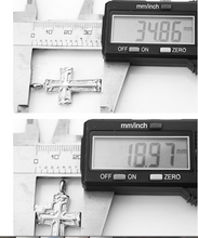 Carica l'immagine nel visualizzatore di Gallery, ciondolo da cremazione - croce di ghiaccio