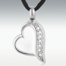 Carica l'immagine nel visualizzatore di Gallery, urne coeur blanc