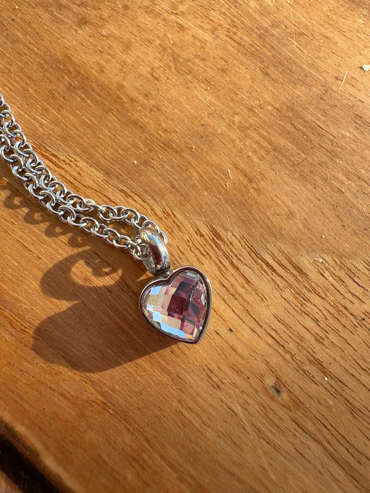Collier Urne Cœur Brillant - photo 1