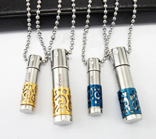Urne Pendentif Cylindre Or - photo 1